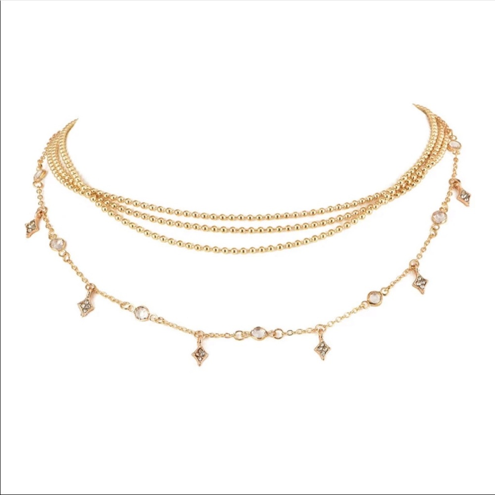 • Quinn • Layered Stardust Choker - Picture 2 of 3